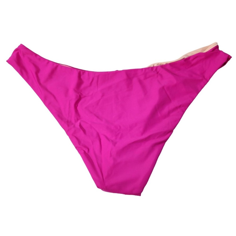 NWT! JCrew Bikini Bottom Women's Curved Waist Cheeky Pink Size Medium